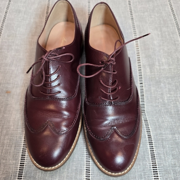 Brooks Brothers Men's Burgundy Leather Dress Shoes Size 9 Made In Italy - Picture 3 of 12